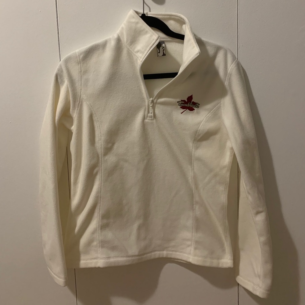 White Fleece Sweater